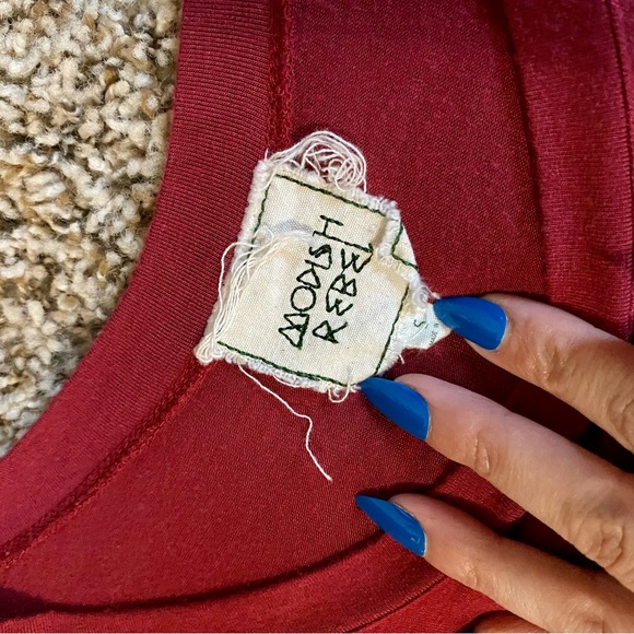 Modish rebel bke burgundy compass top S - Picture 5 of 7
